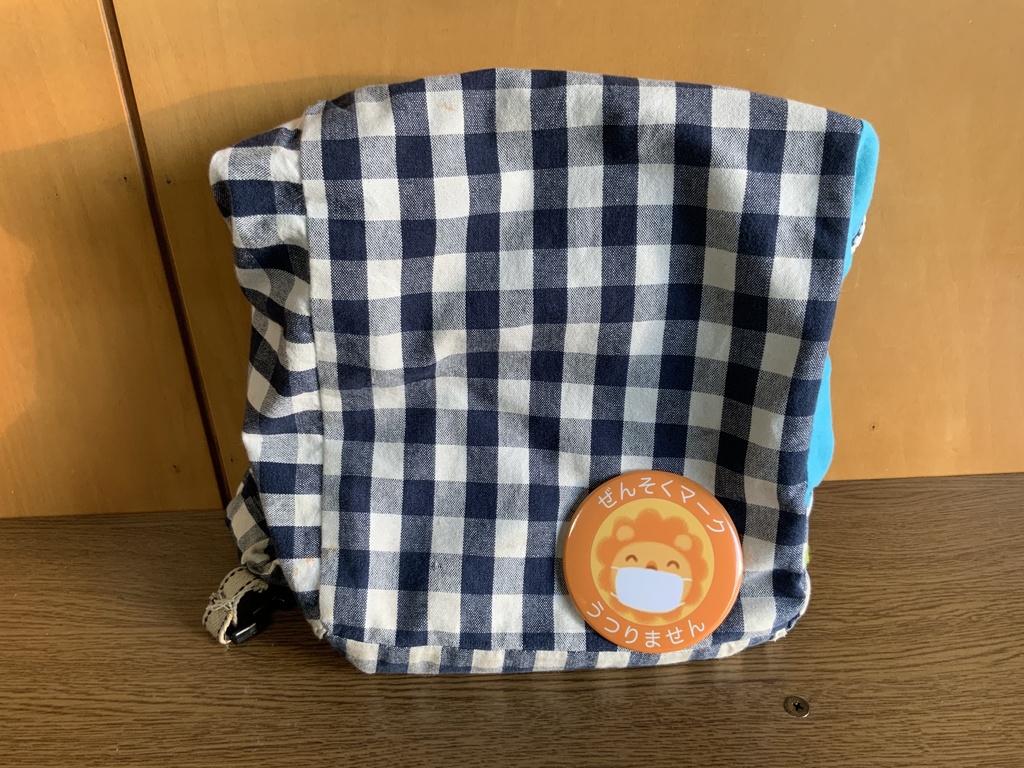 ぜんそくマーク らいおんさん 缶バッジ(76mm・57mm)