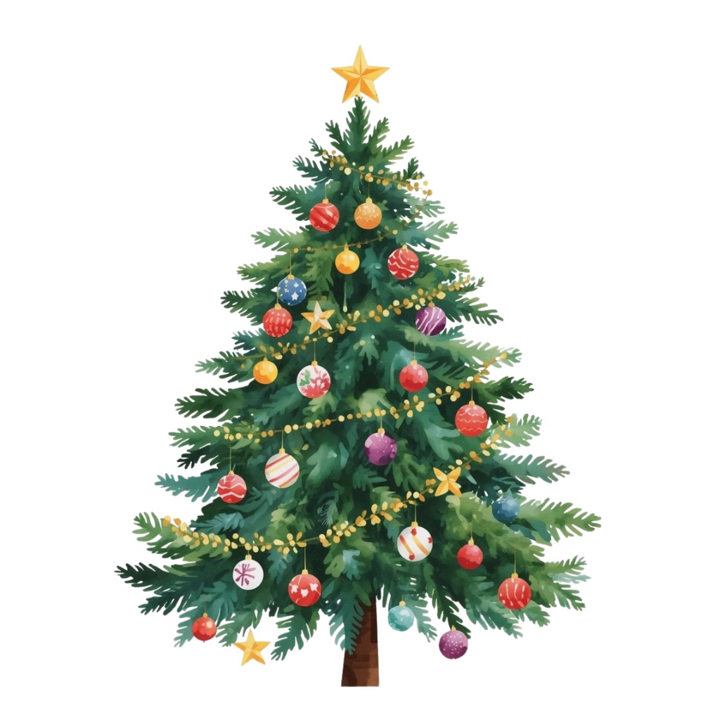 クリスマスモチーフ クリップアート20枚セット(AI生成 / 背景透過PNG)