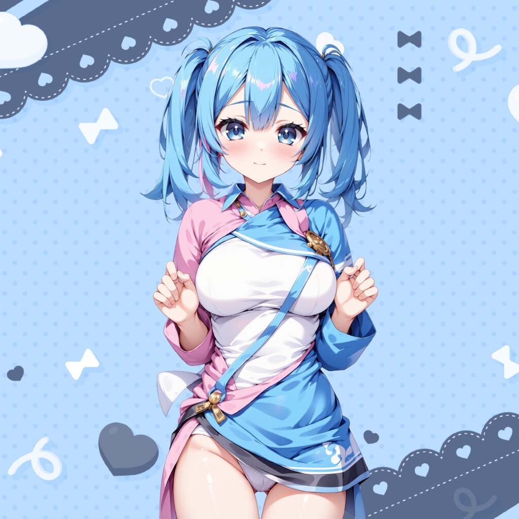 【高品質立ち絵】IRIAMなどライブ配信向け:ツインテ少女