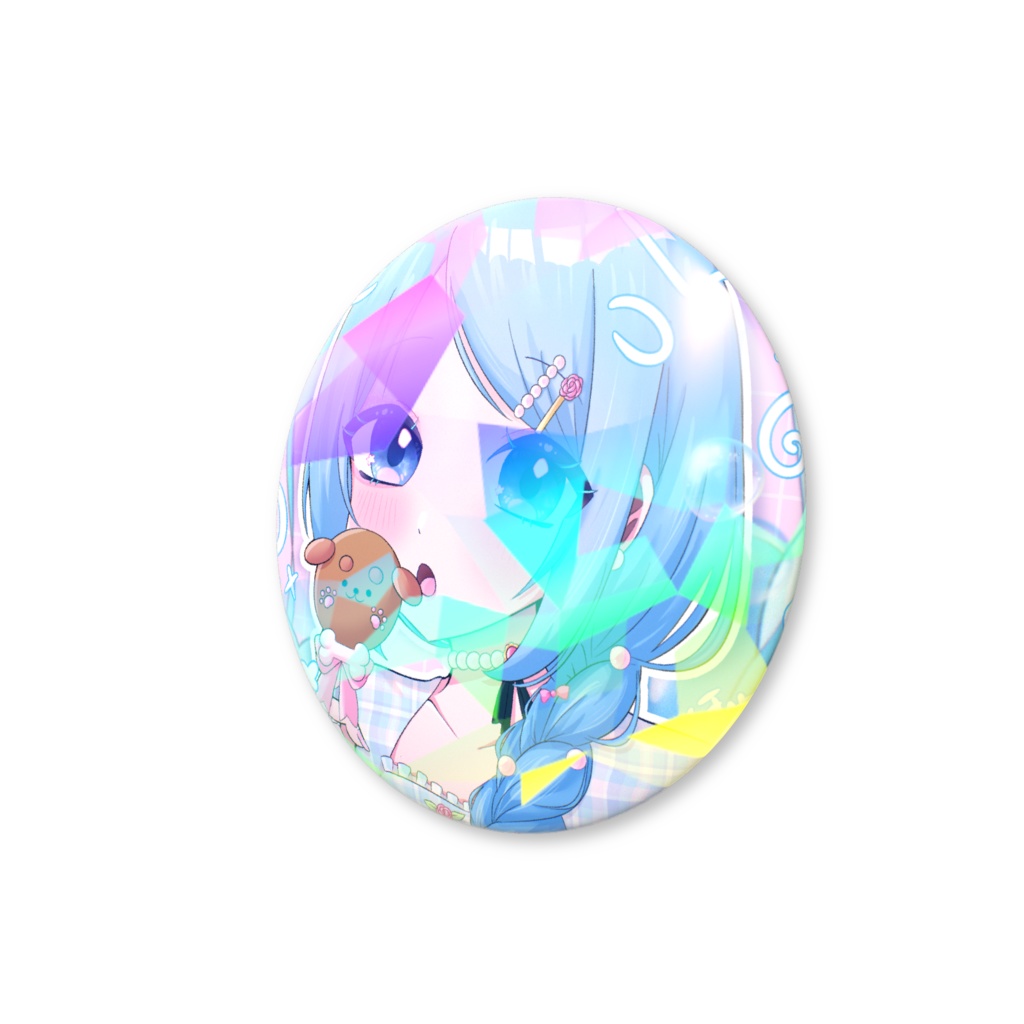 ほわいとで~バッジ