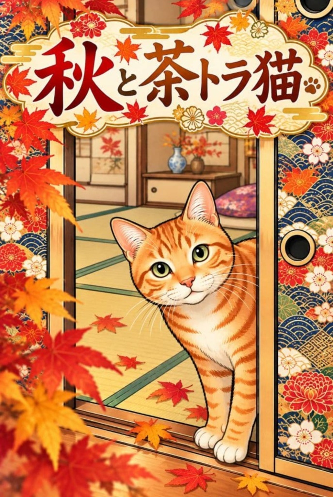 秋と茶トラ猫