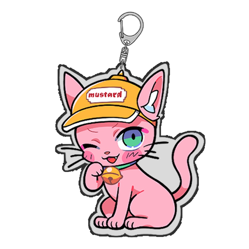 アクリルキーホルダー　猫　（寺田てら先生描き下ろし）