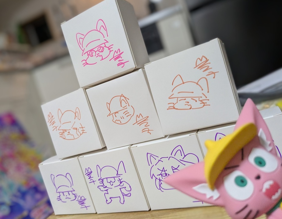 コラァ!マス子のミニフィギュア【直筆サイン付き&印刷して遊べる福笑い付き】