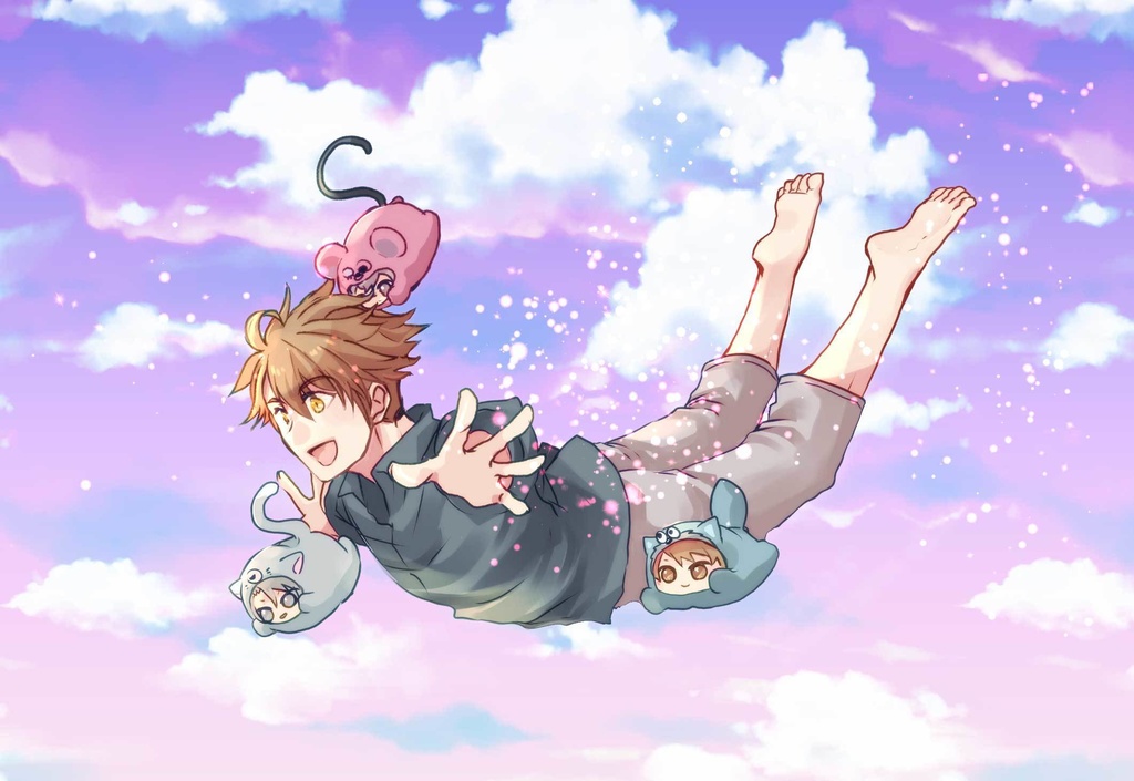 クリアポストカード　flying dream