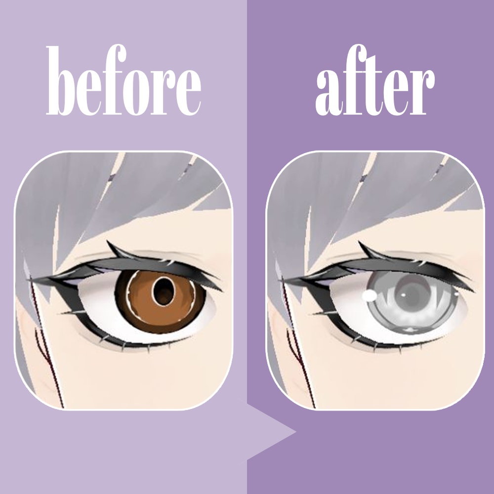 【vroid用】瞳テクスチャーデータ02【10種】