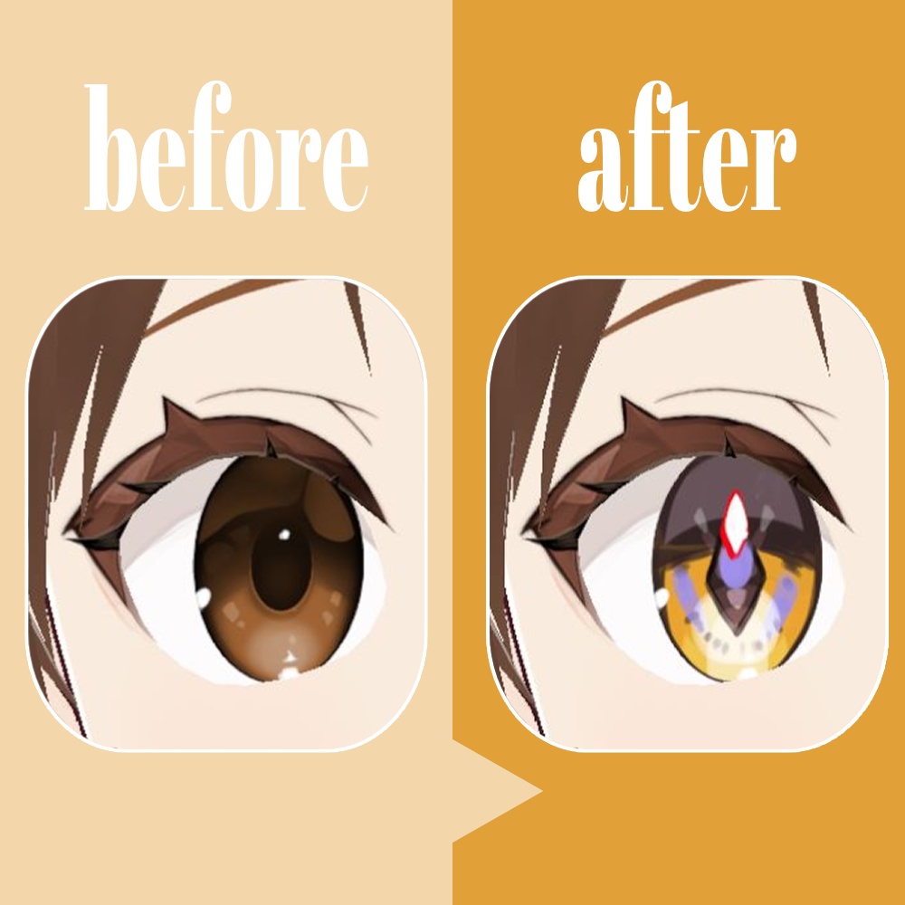 【vroid用】瞳テクスチャーデータ03【10種】