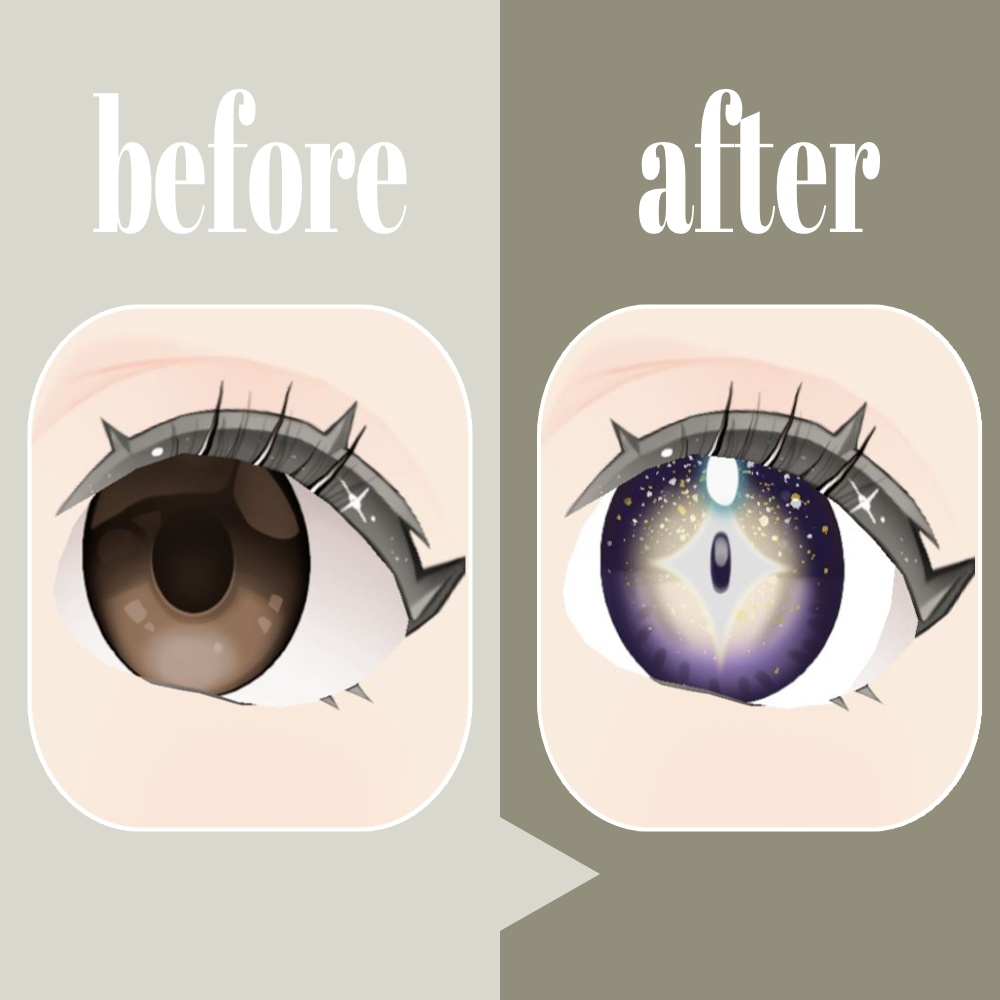 【vroid用】瞳テクスチャーデータ04【10種】