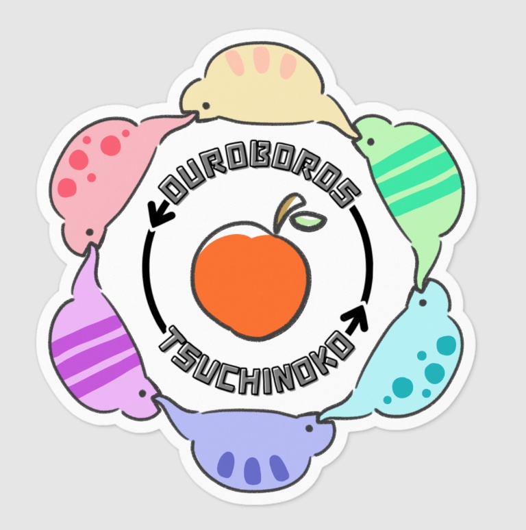 つちのこうろぼろすステッカー