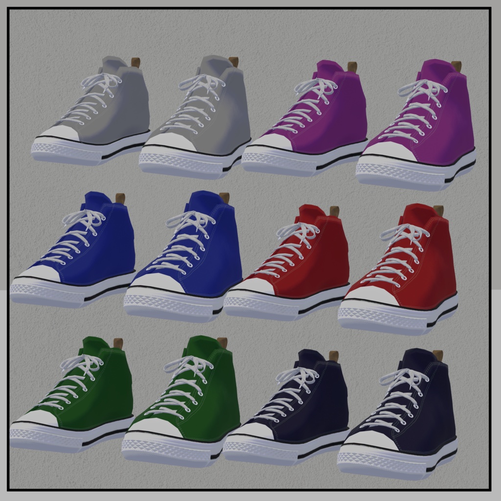 『17アバター対応』 ハイカットスニーカー High Top Sneakers