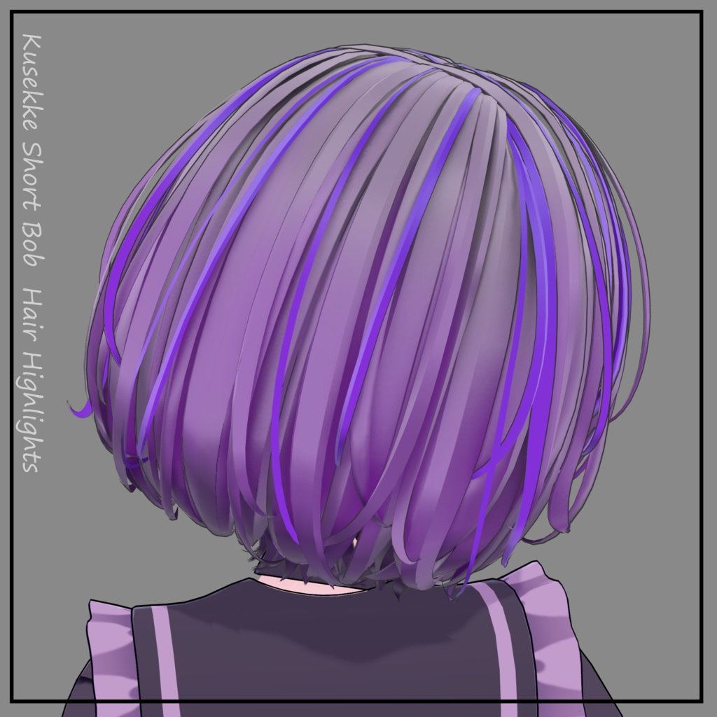 kusekke short bob - Texture Mask for Highlights