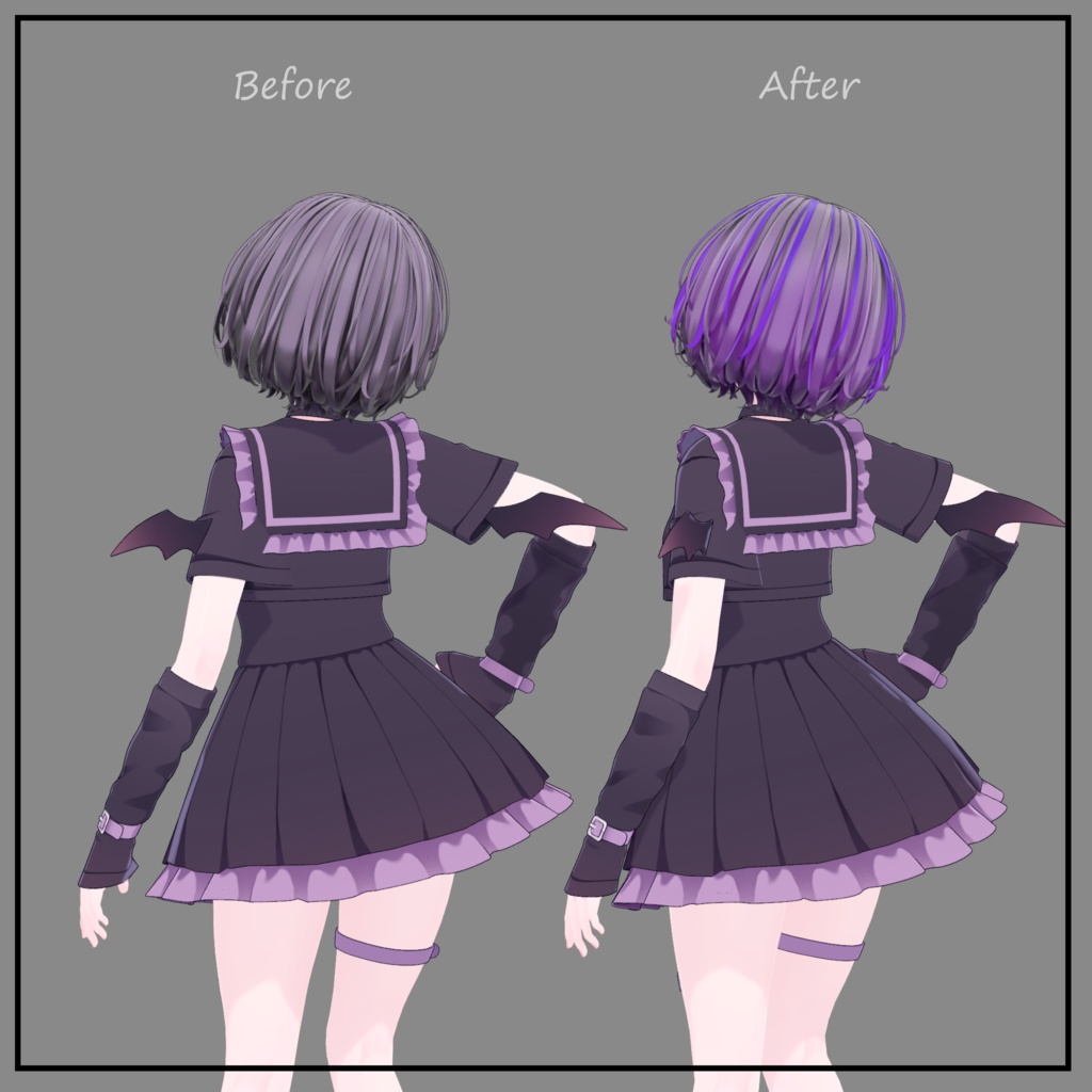 kusekke short bob - Texture Mask for Highlights