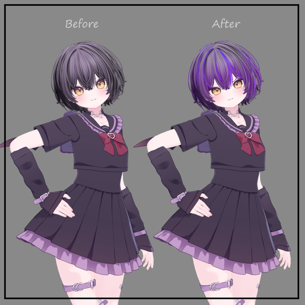 kusekke short bob - Texture Mask for Highlights