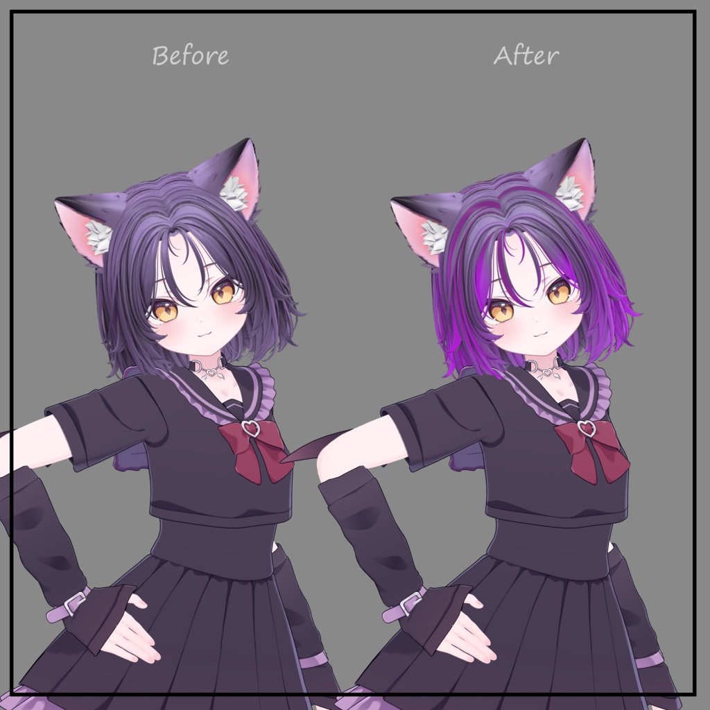 kusekke short bob - Texture Mask for Highlights