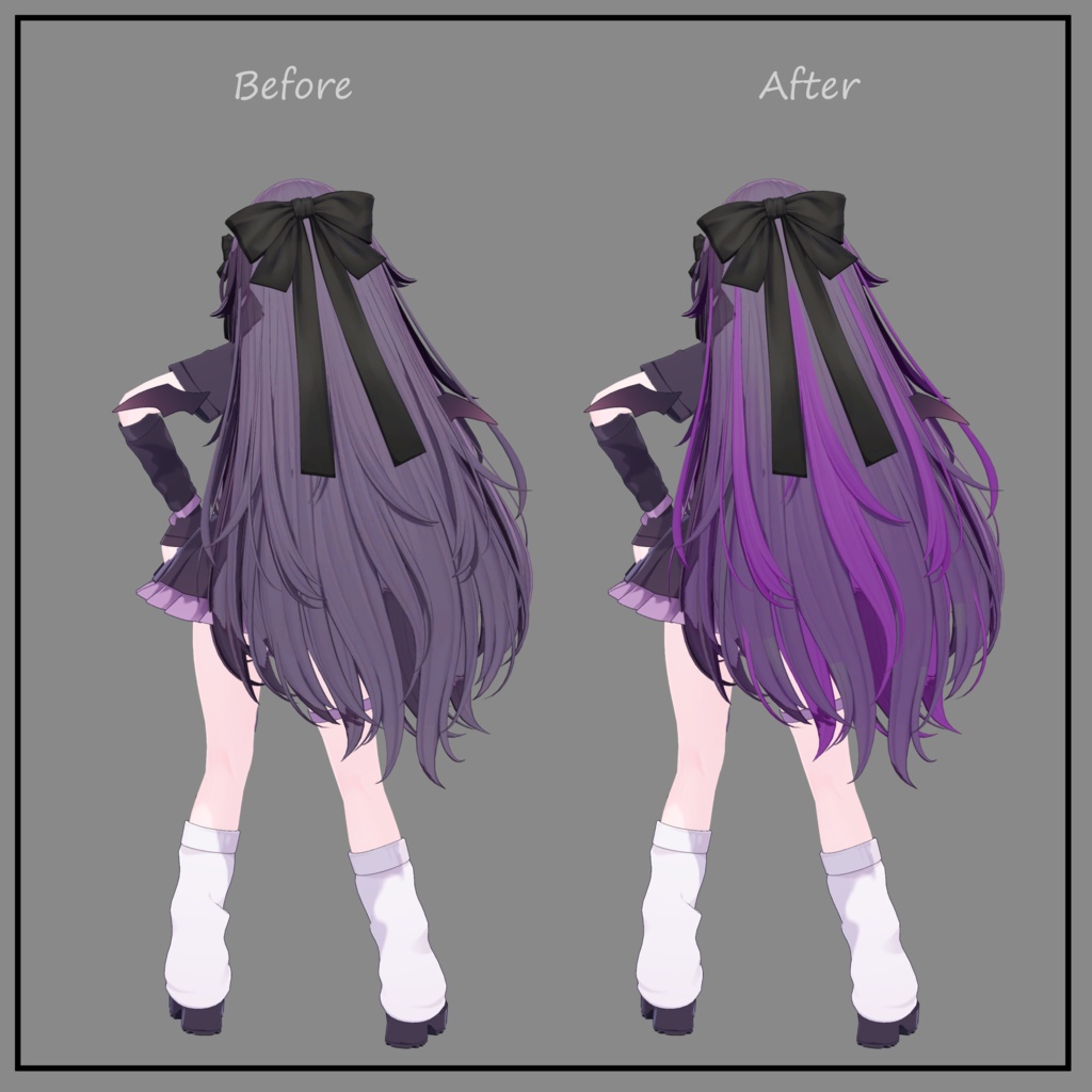 Monaca Hair - Texture Mask for Highlights