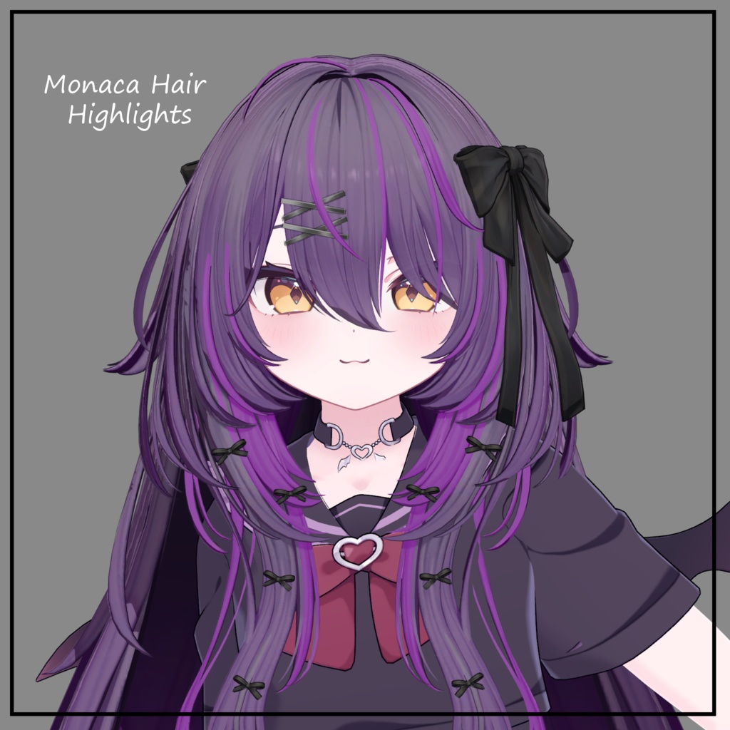 Monaca Hair - Texture Mask for Highlights