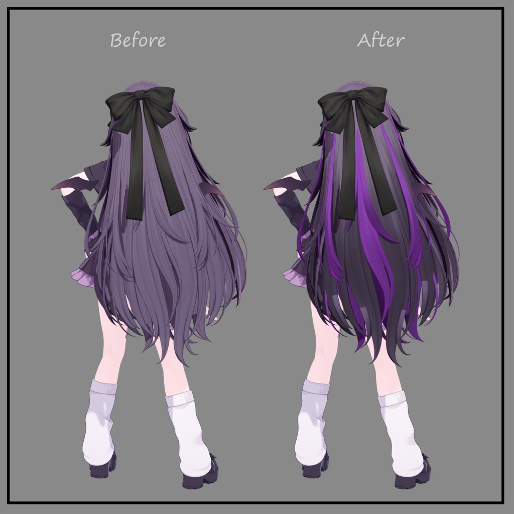 Monaca Hair - Texture Mask for Highlights