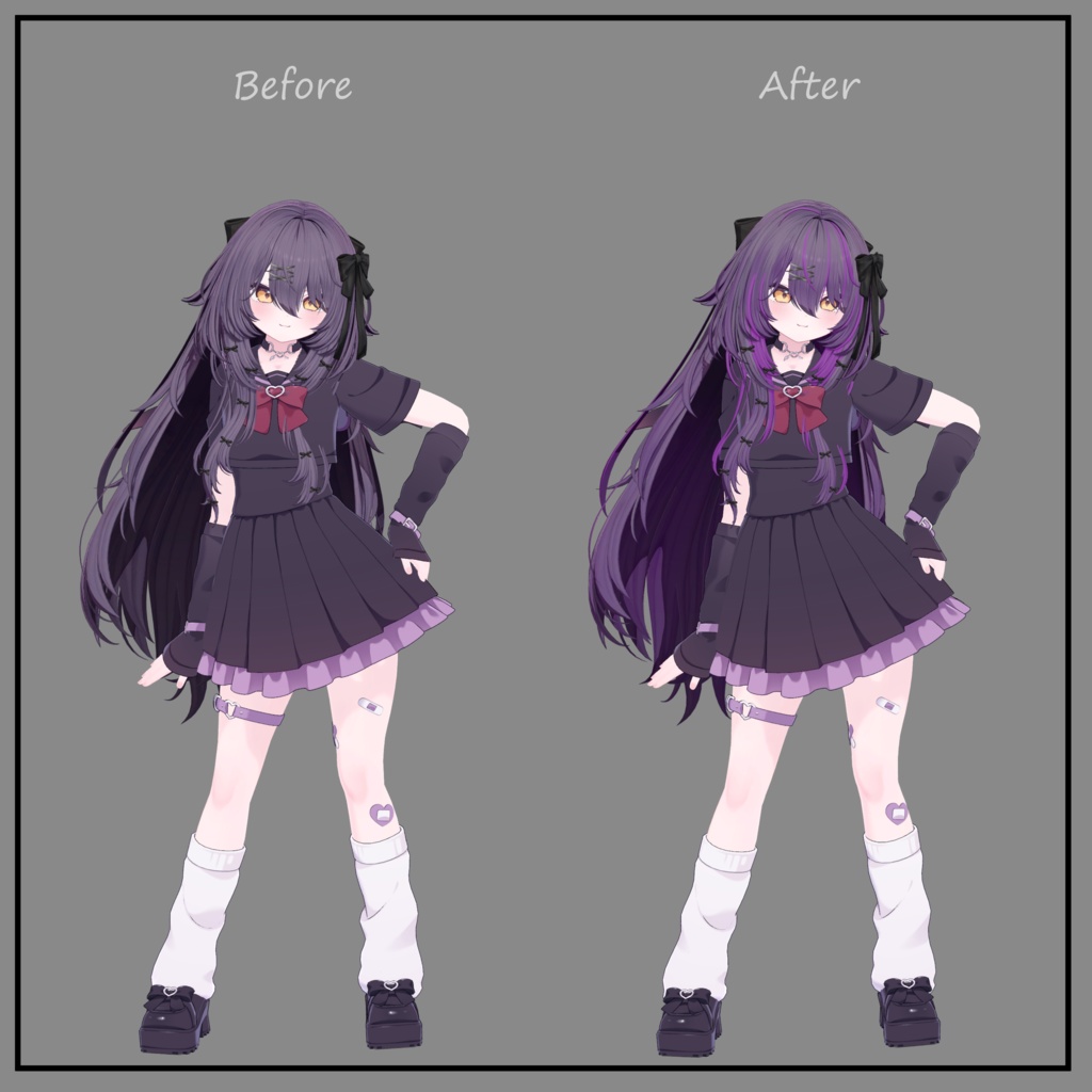 Monaca Hair - Texture Mask for Highlights