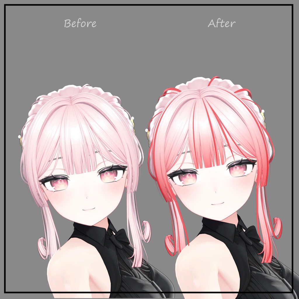 あさつゆアップ / Asatsuyu Updo - Texture Mask for Highlights