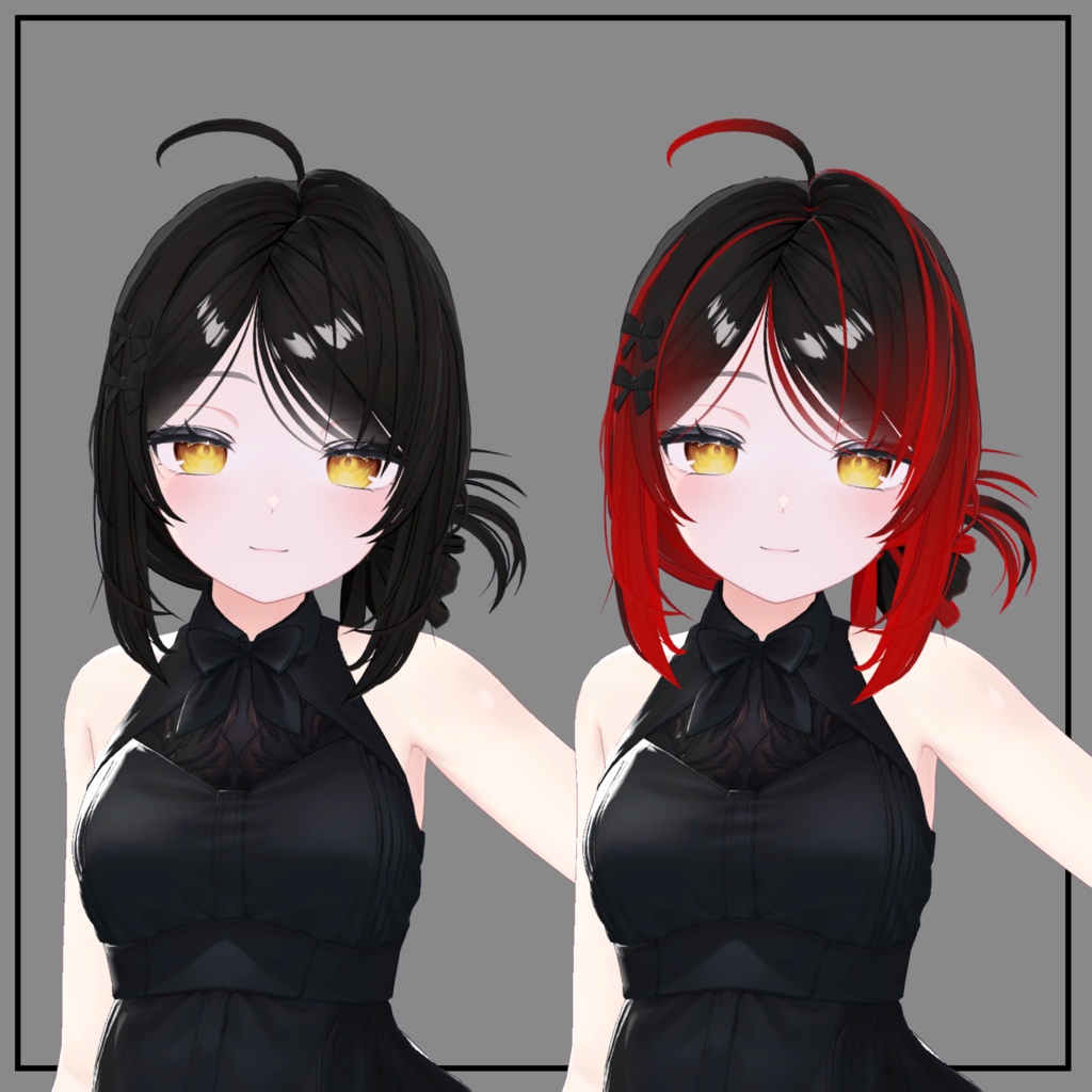 Casual Side Bun Texture Mask for Highlights