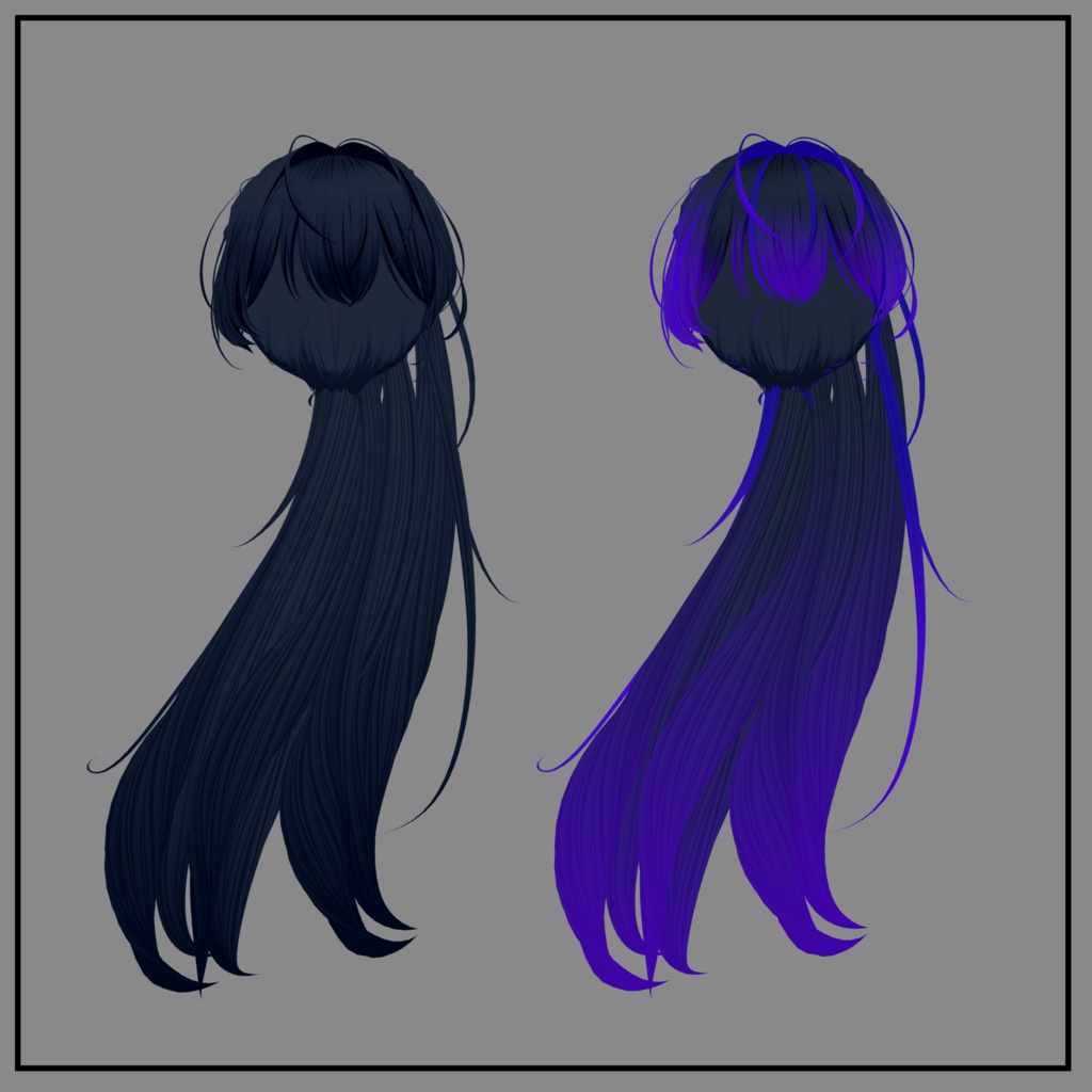 【Haaru】 Pony hair Texture Mask for Highlights