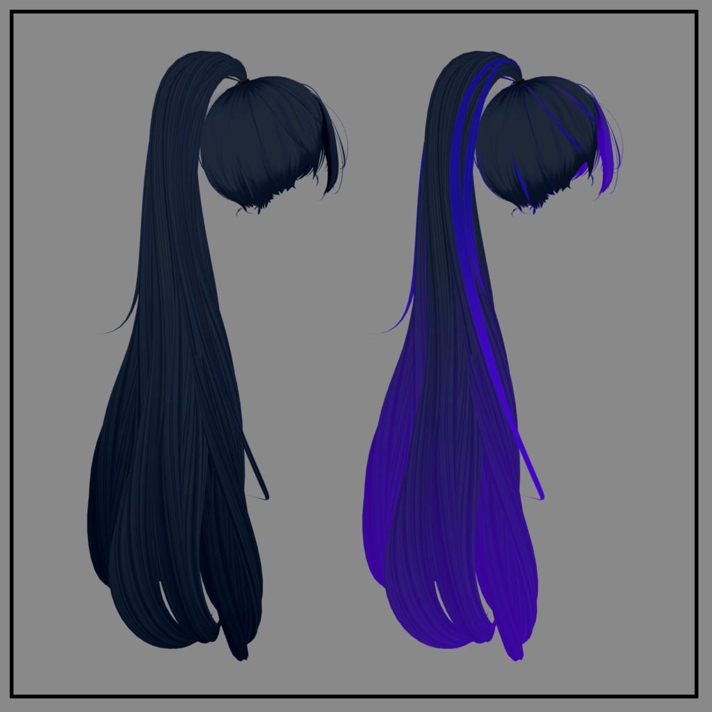 【Haaru】 Pony hair Texture Mask for Highlights