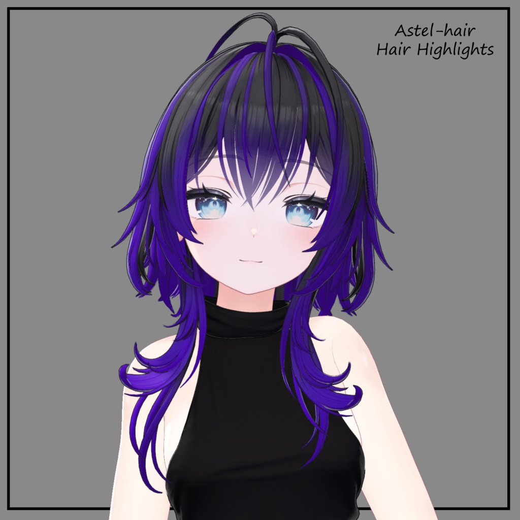 Astel-hair Texture Mask for Highlights