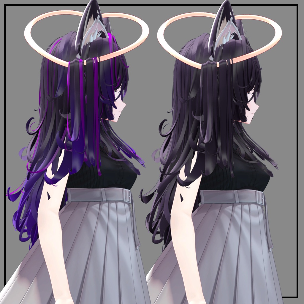 Halo Ring Hair Texture Mask for Highlights