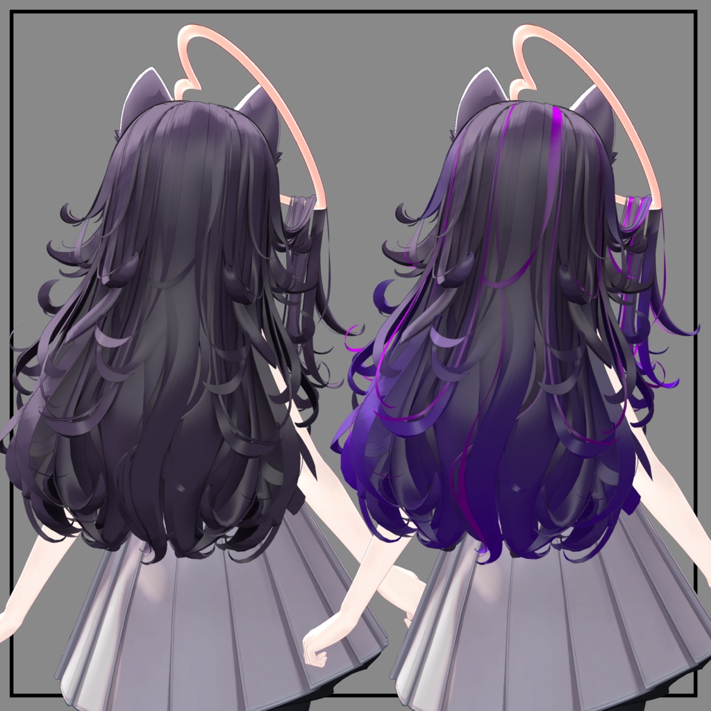 Halo Ring Hair Texture Mask for Highlights