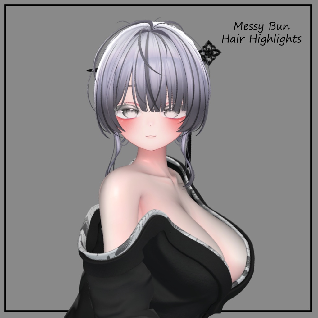 Messy Bun Texture Mask for Highlights