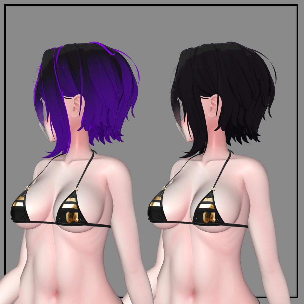 Misty Puff Bob Texture Mask for Highlights