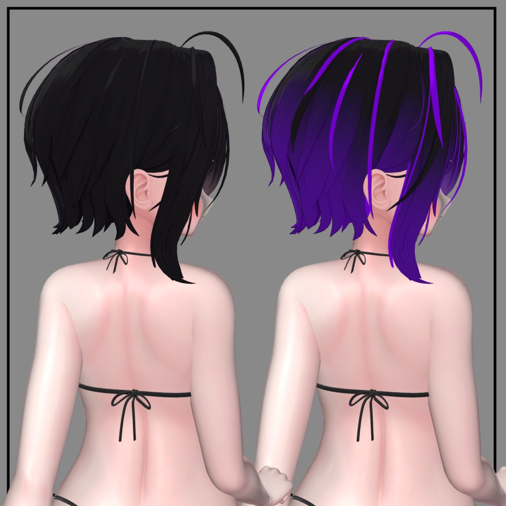 Misty Puff Bob Texture Mask for Highlights