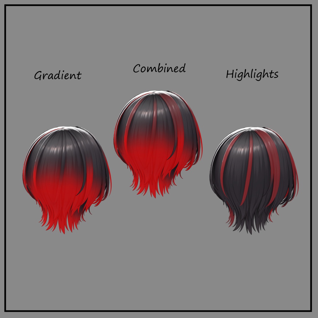 ミラージュウルフ / Mirage Wolf Hair - Texture Mask for Highlights