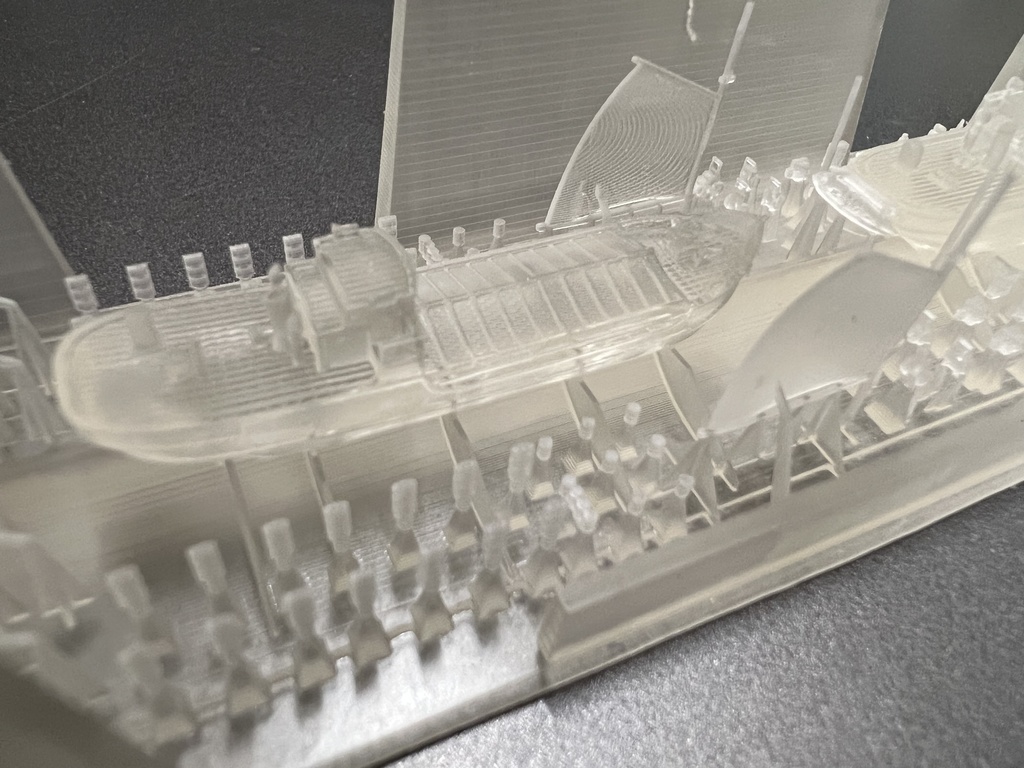 1/700 機帆船 150総トン型2隻(満載板屋根付・空荷吃水1隻ずつ)