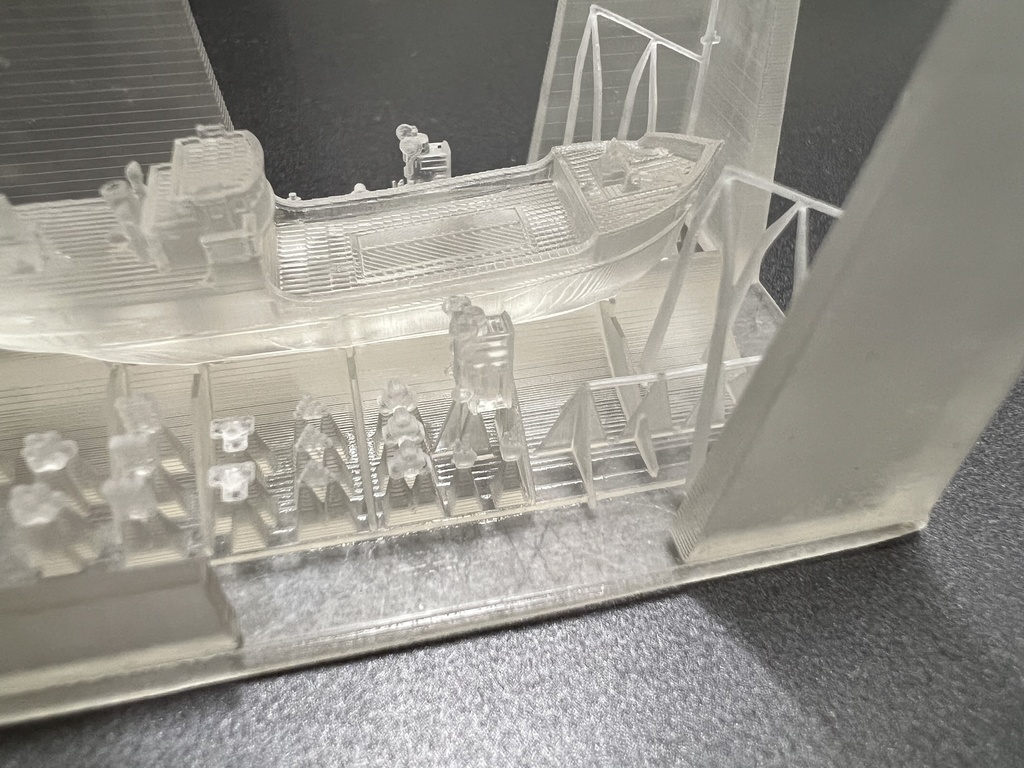 1/700 機帆船 150総トン型2隻(満載板屋根付・空荷吃水1隻ずつ)