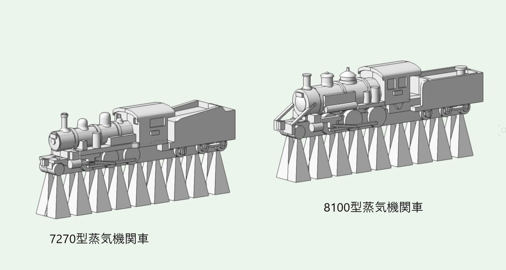 1/700 戦前型 青函連絡船用蒸気機関車・貨車セット