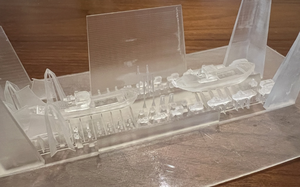 1/700 機帆船 100総トン型2隻(満載吃水・空荷吃水1隻ずつ)