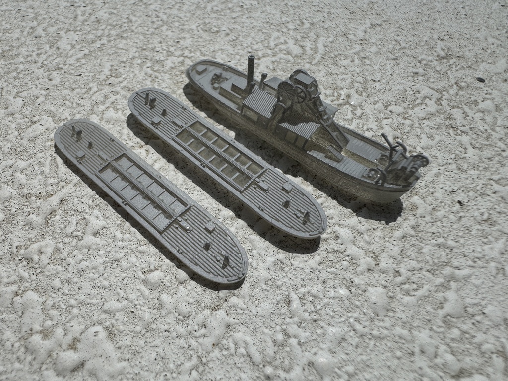 1/700 東京市 浚渫船「駒形丸」(土運船2隻付）1隻 - dairin