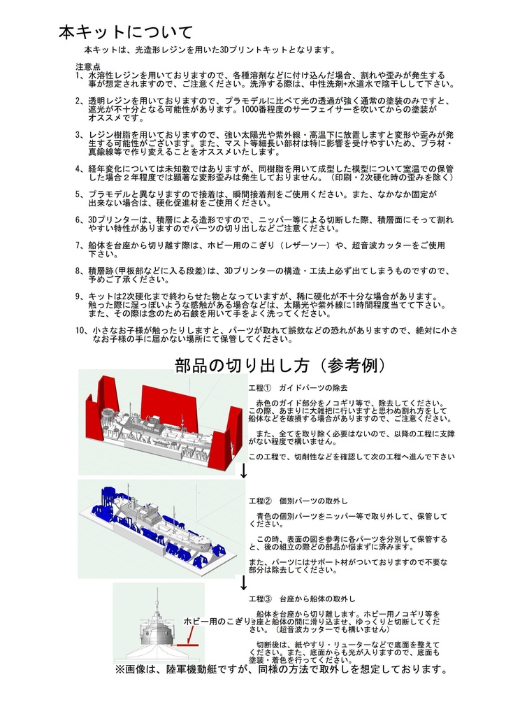 1/700 東京市 浚渫船「駒形丸」(土運船2隻付)1隻
