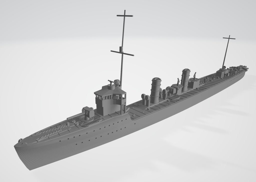 1/700　日本海軍　桃型・楢型駆逐艦　2隻