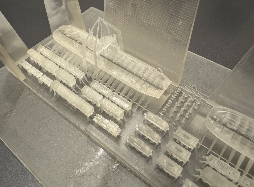 1/700 鉄道省 鉄道連絡船「第一宇高丸型」 2隻 貨車機関車同封