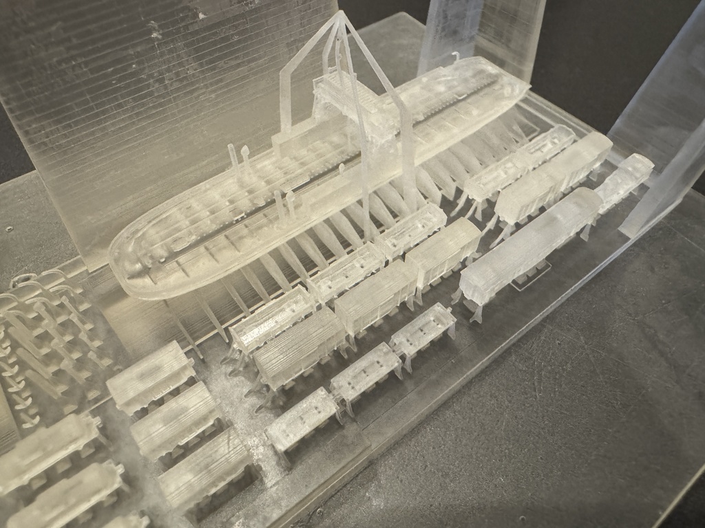 1/700 鉄道省 鉄道連絡船「第一宇高丸型」 2隻 貨車機関車同封