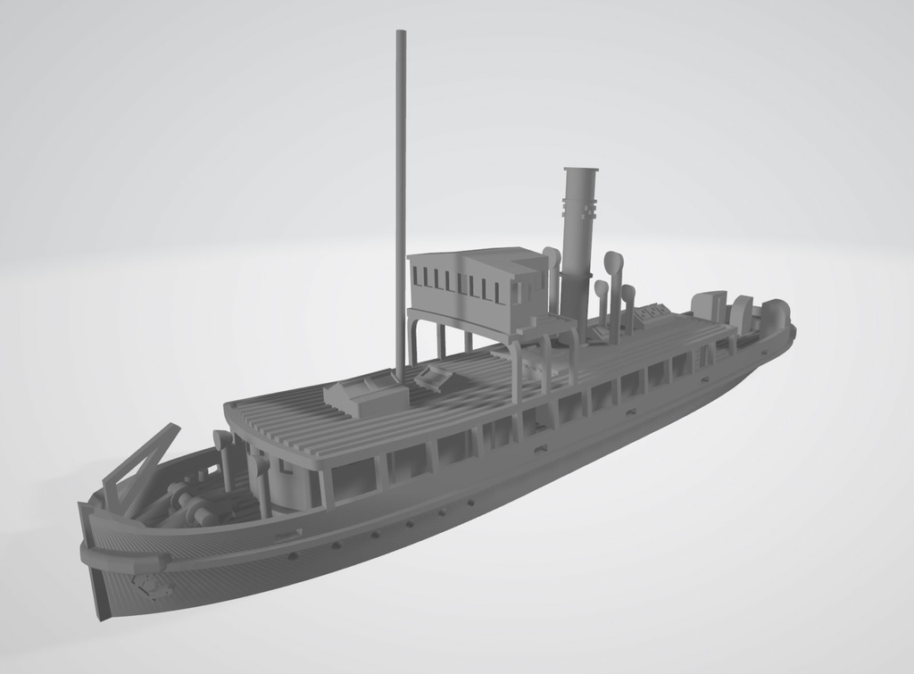 1/700 鉄道省 宇高航路 曳船(1隻)・貨車渡艀(3隻)セット