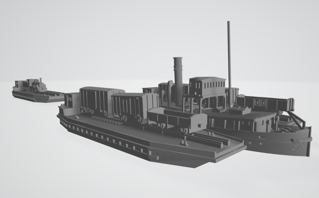 1/700 鉄道省 宇高航路 曳船(1隻)・貨車渡艀(3隻)セット