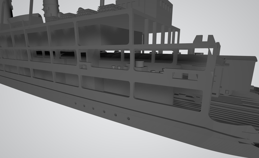 1/700 日本国有鉄道 鉄道連絡船 紫雲丸型 1隻