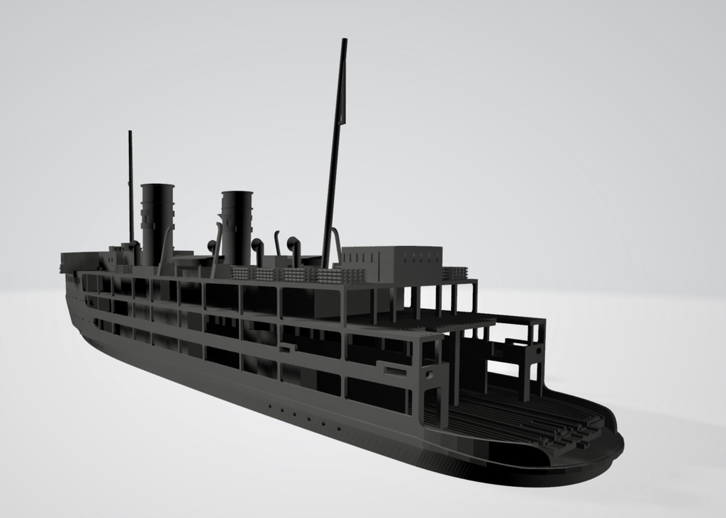 1/700 日本国有鉄道 鉄道連絡船 紫雲丸型 1隻