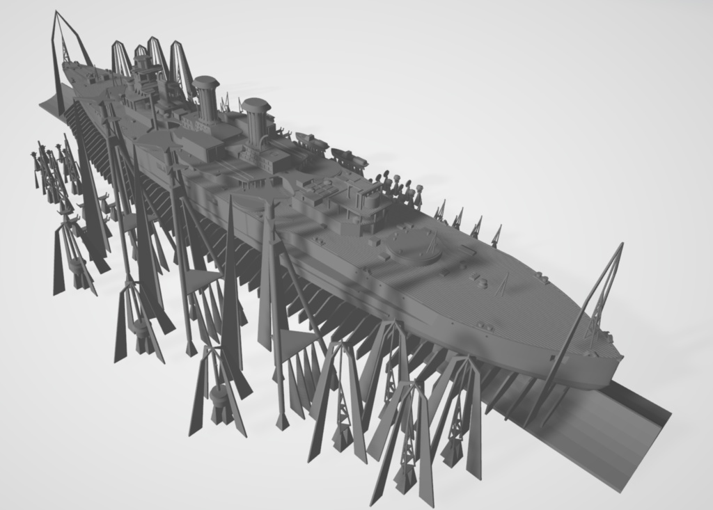 1/700 日本海軍 特務艦(標的艦)「摂津」 1隻