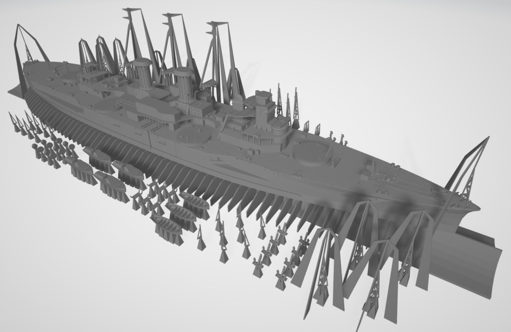 1/700 日本海軍 特務艦(標的艦)「摂津」 1隻