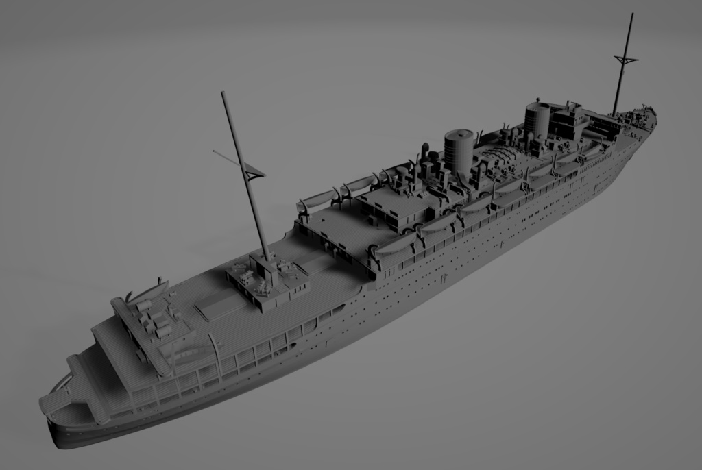 1/700 日本郵船 客船 「浅間丸」 1隻