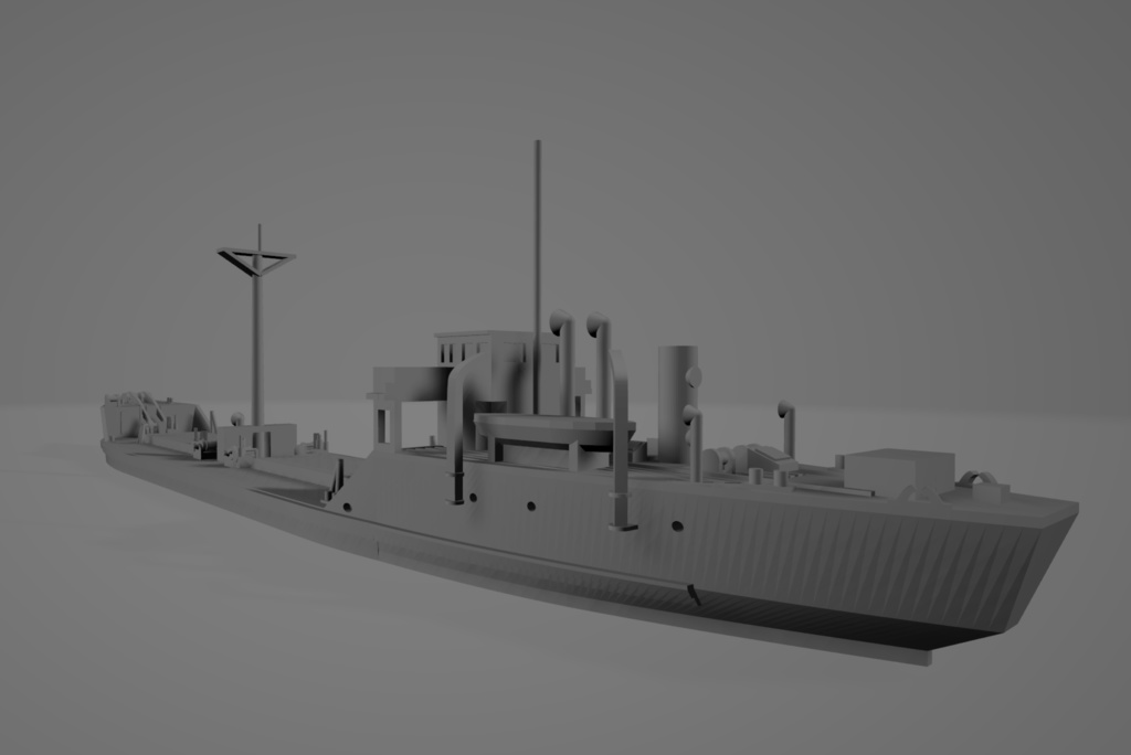 1/700 戦時コンクリート船「武智丸」