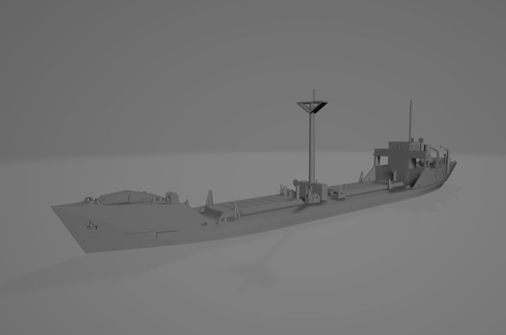 1/700 戦時コンクリート船「武智丸」